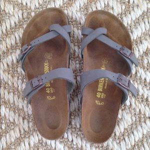 Birkenstock Mayari Sandals Stone Birkibuc (9-9.5)
